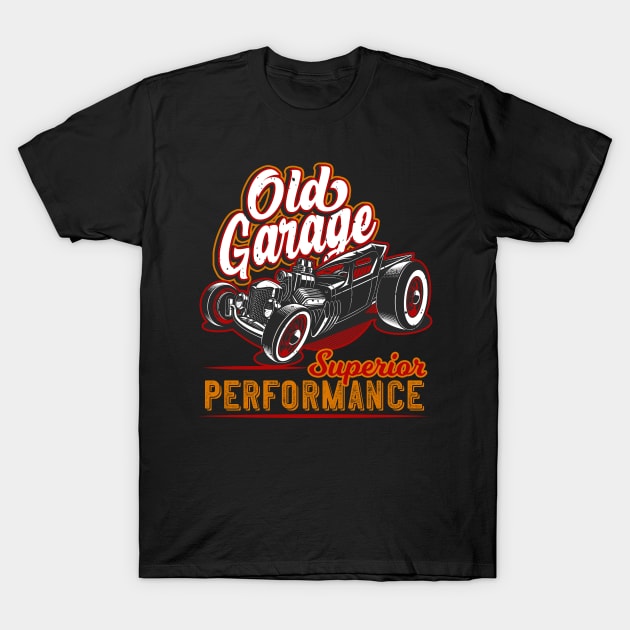 Old Garage Hot Rod California T-Shirt by Foxxy Merch